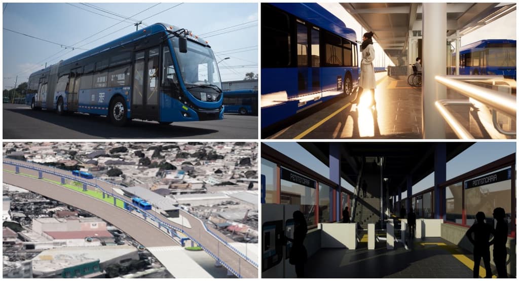 Trolebús elevado de la CDMX