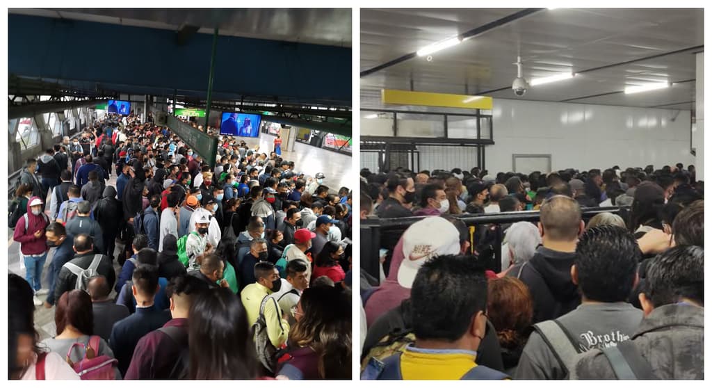 saturación en varias líneas del metro