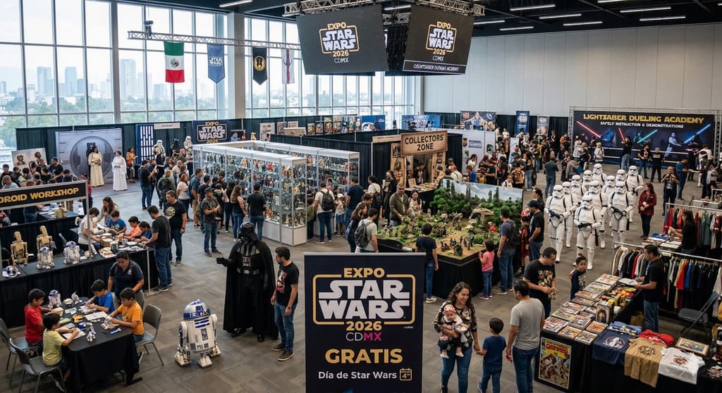 Expo Star Wars 2026 en CDMX: evento GRATIS con cosplay y marcha imperial

