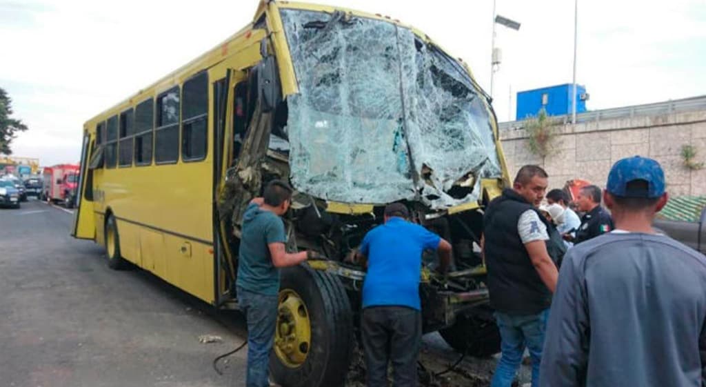 accidente de autobús rumbo a Ceremonia