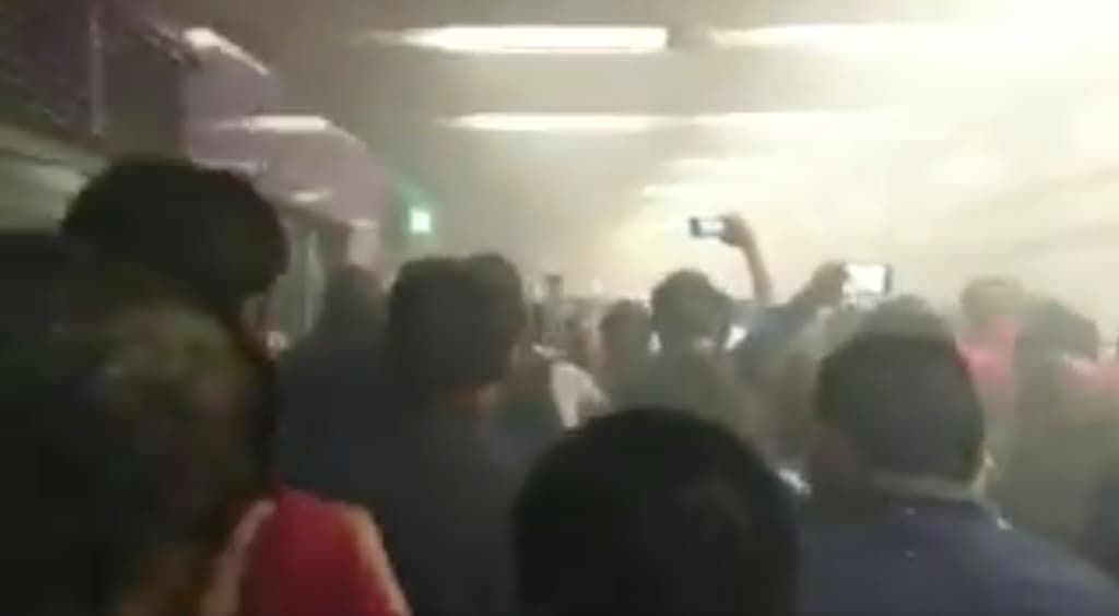 caos en la línea 3 del metro