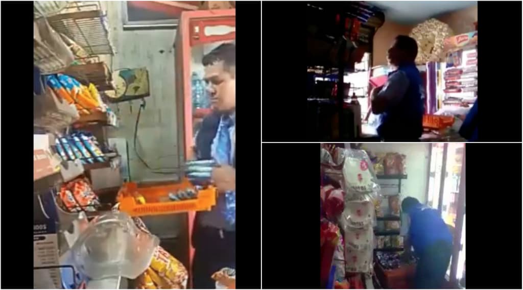 repartidor que roba en una tiendita