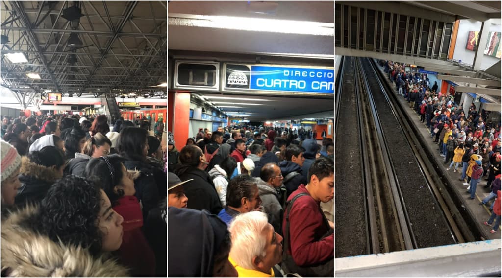 Caos en la línea 2 del metro