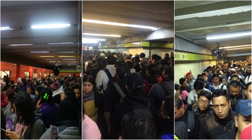 falla en tren de la línea 3 del metro