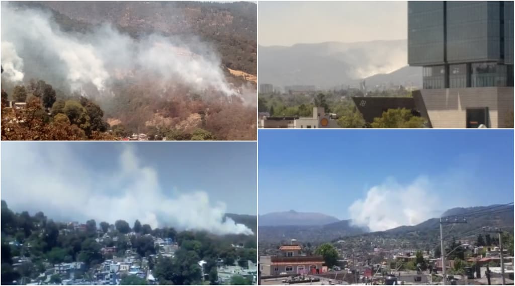 Incendio en el bosque del ajusco