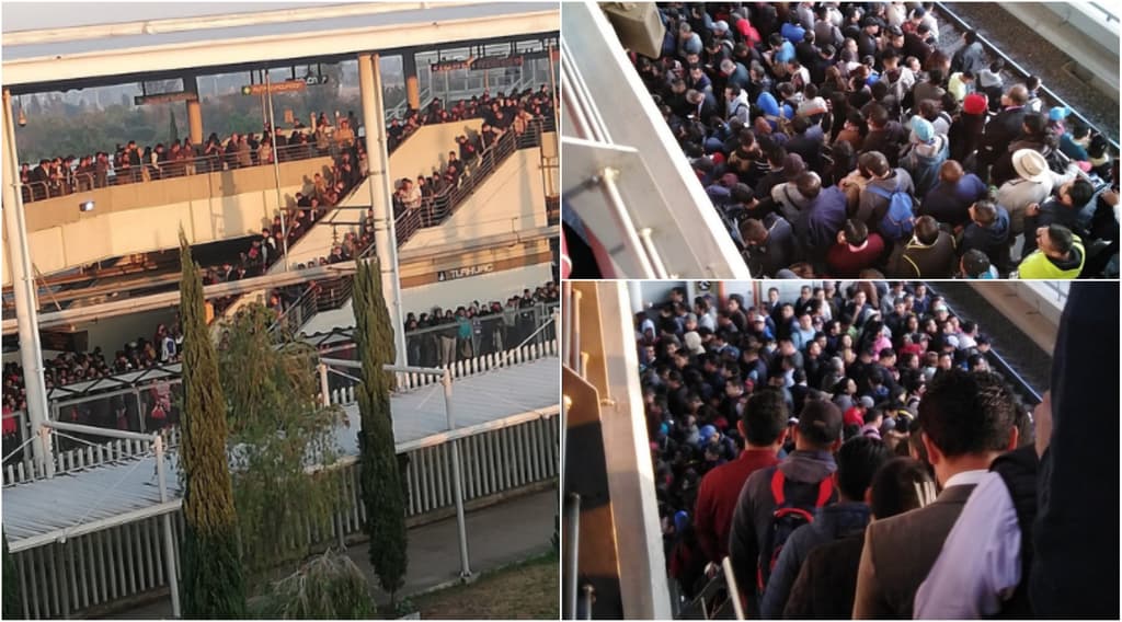 caos en la Línea 12