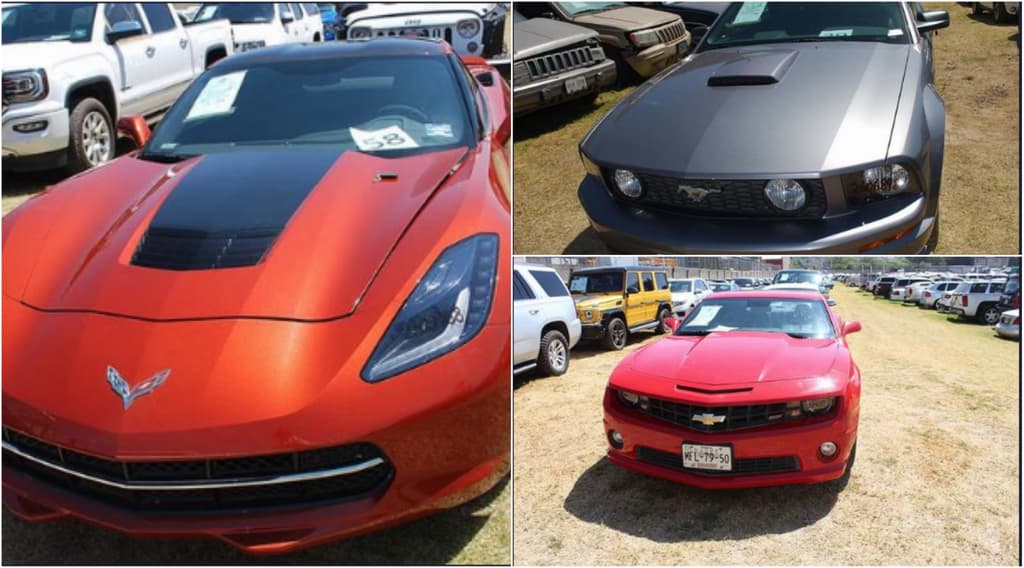 autos de lujo en los pinos