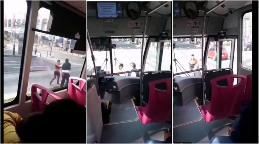 chofer del Metrobús golpea a un ciclista