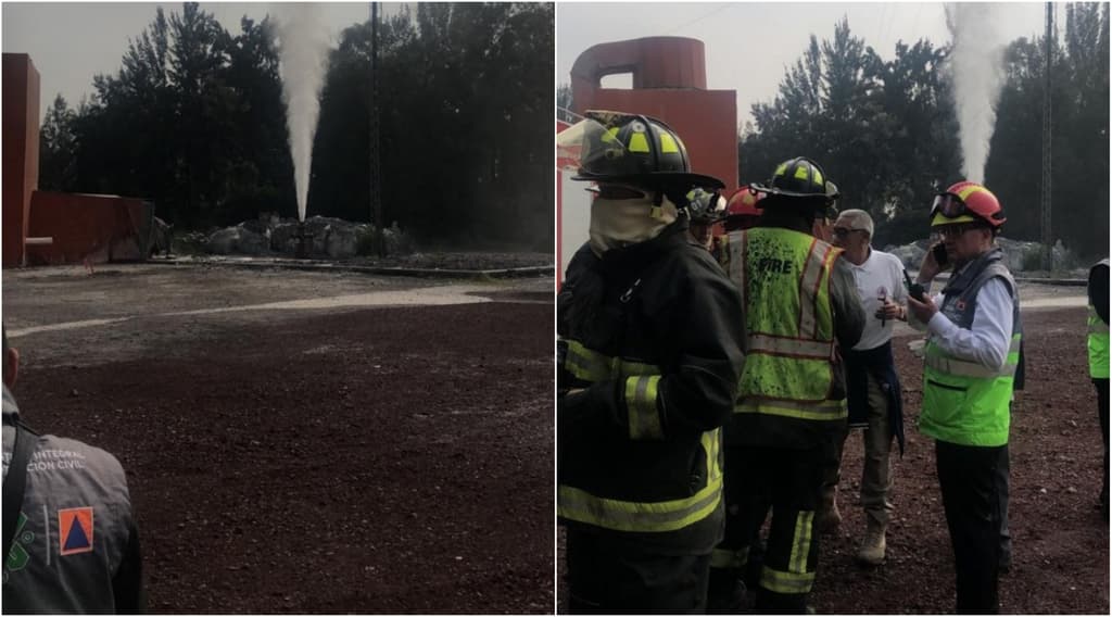 Fuga de vapores en la alcaldía iztacalco