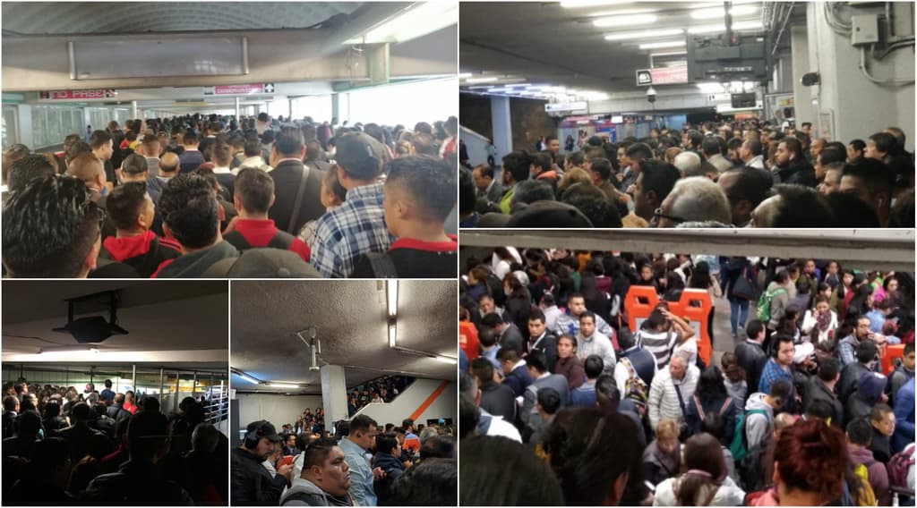 Caos en la lÍNEA 1 DEL METRO
