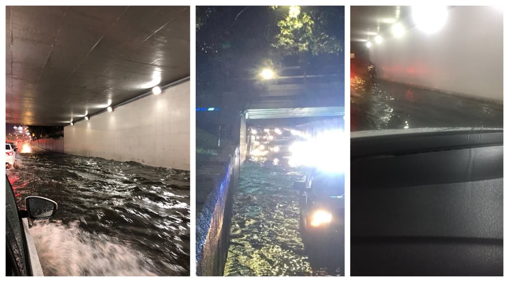 inundaciones en viaducto