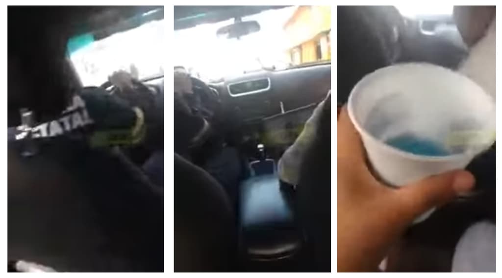 fiesta a bordo de una patrulla