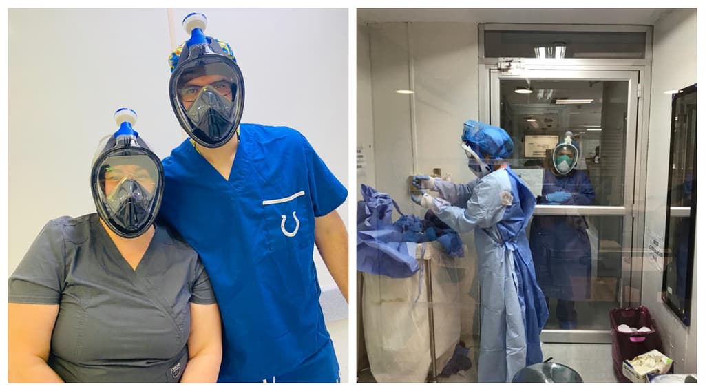 convierten visores de buceo