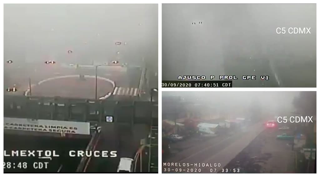 bancos de niebla en la CDMX