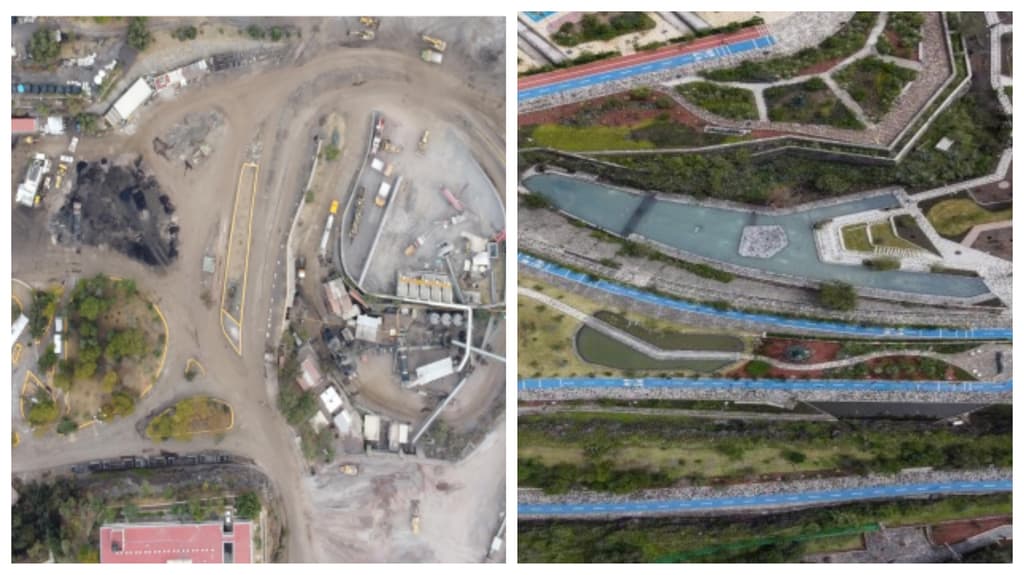 antes y después del parque cantera