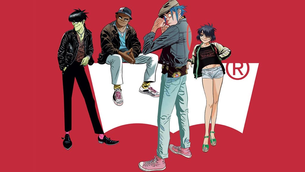 gorillaz x levis