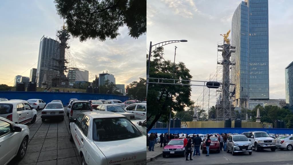 manifestación de taxistas en la CDMX