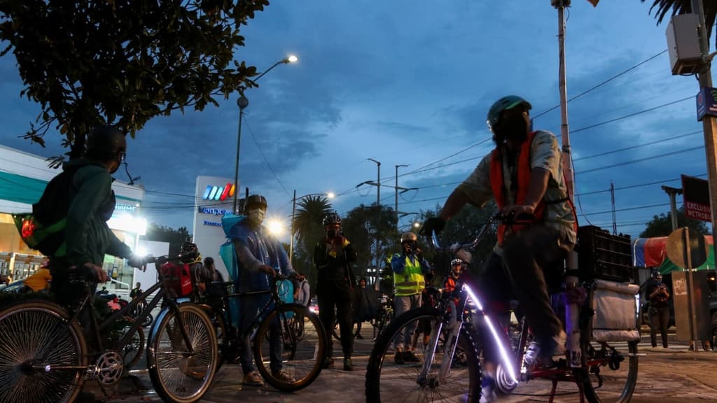 protesta de ciclistas en CDMX