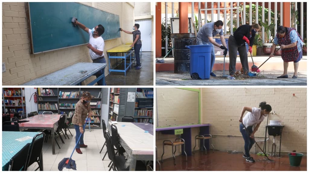 jornada de limpieza de escuelas
