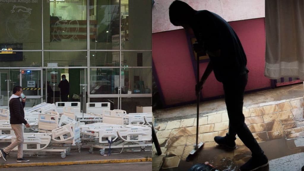 inundación en hospital de atizapán