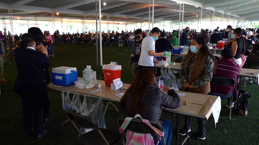 segunda dosis en Xochimilco