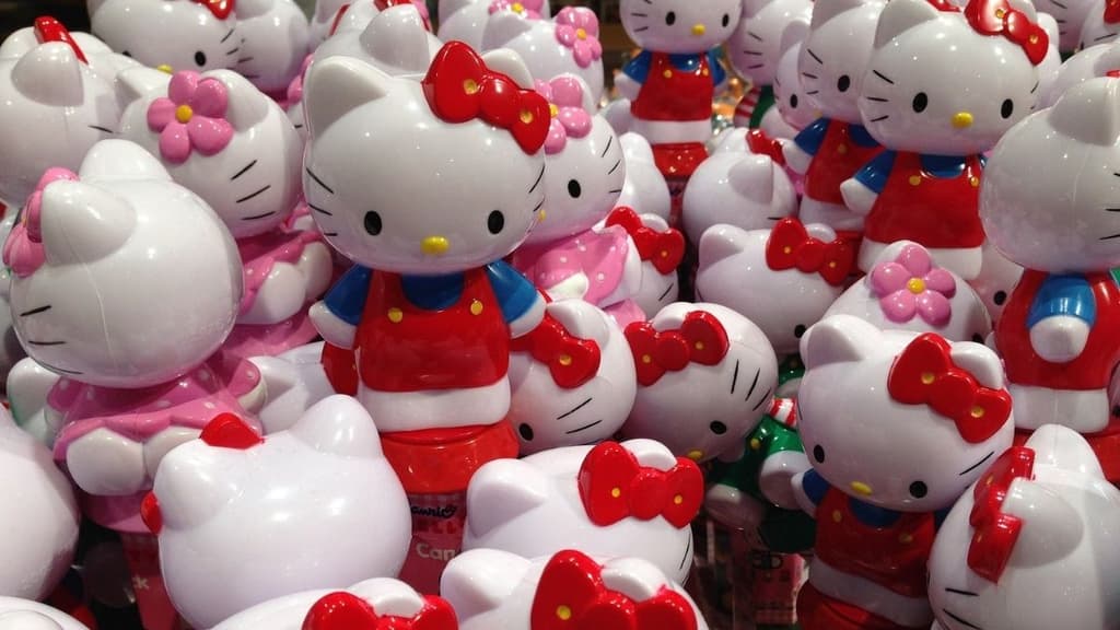 Expo navideña de Hello Kitty.