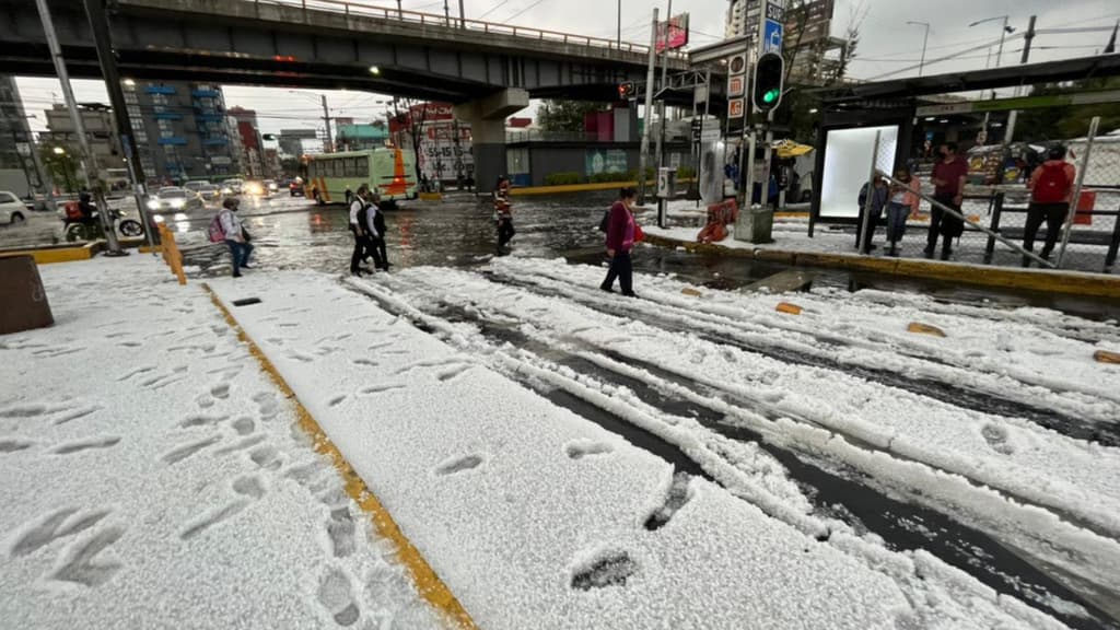 pronostica otra granizada en CDMX
