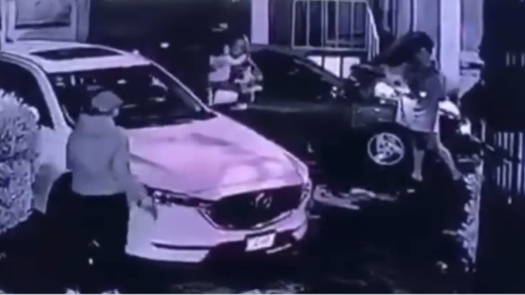 robo de una camioneta en Naucalpan