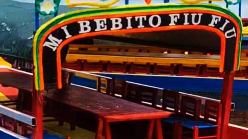 Trajinera de Mi bebito fiu fiu