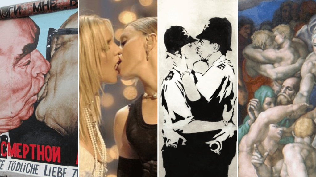 besos famosos polémicos