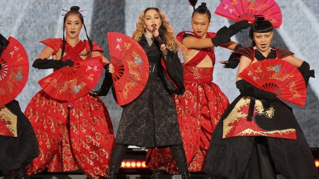 Madonna en concierto.