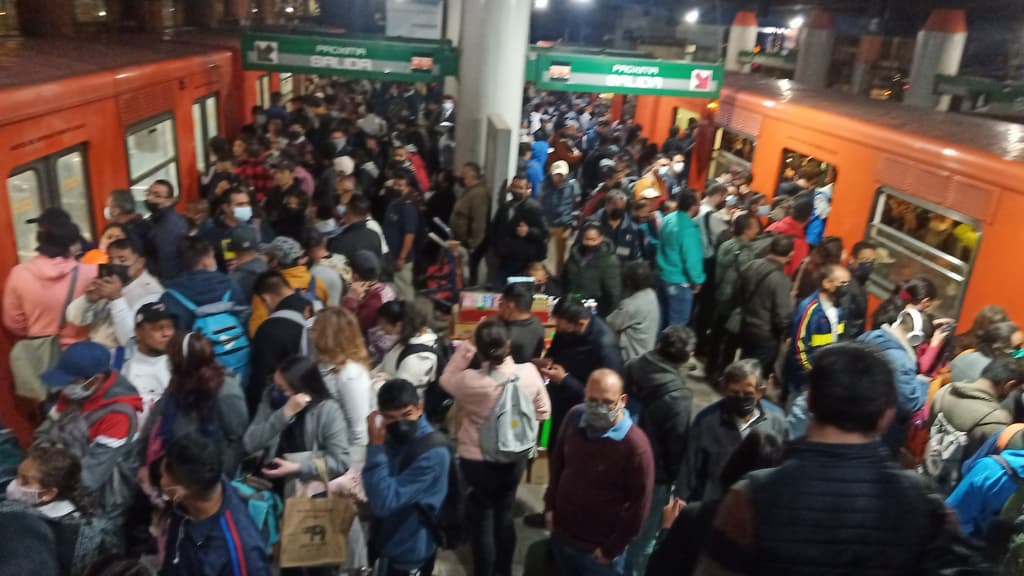 saturación en líneas del metro