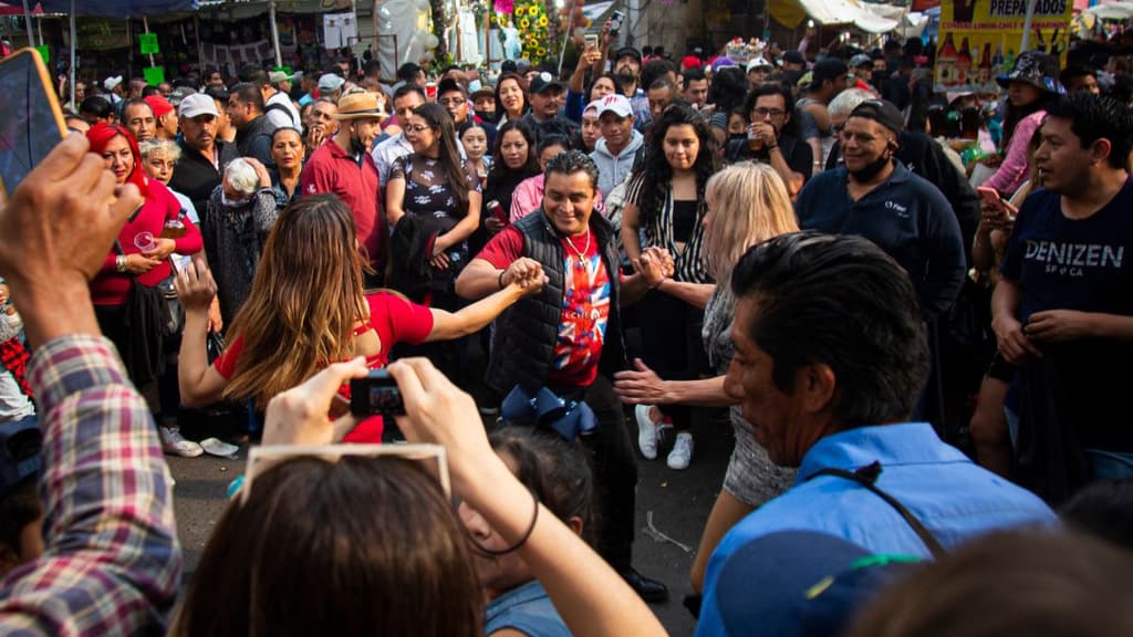 Aniversario 66 Mercado de la Merced baile sonidero