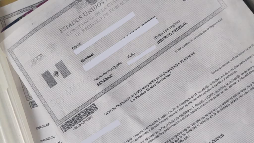 cómo corregir el CURP