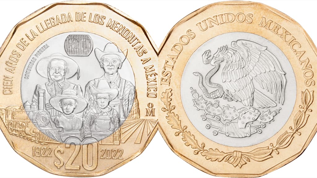 nueva moneda conmemorativa de 20 pesos