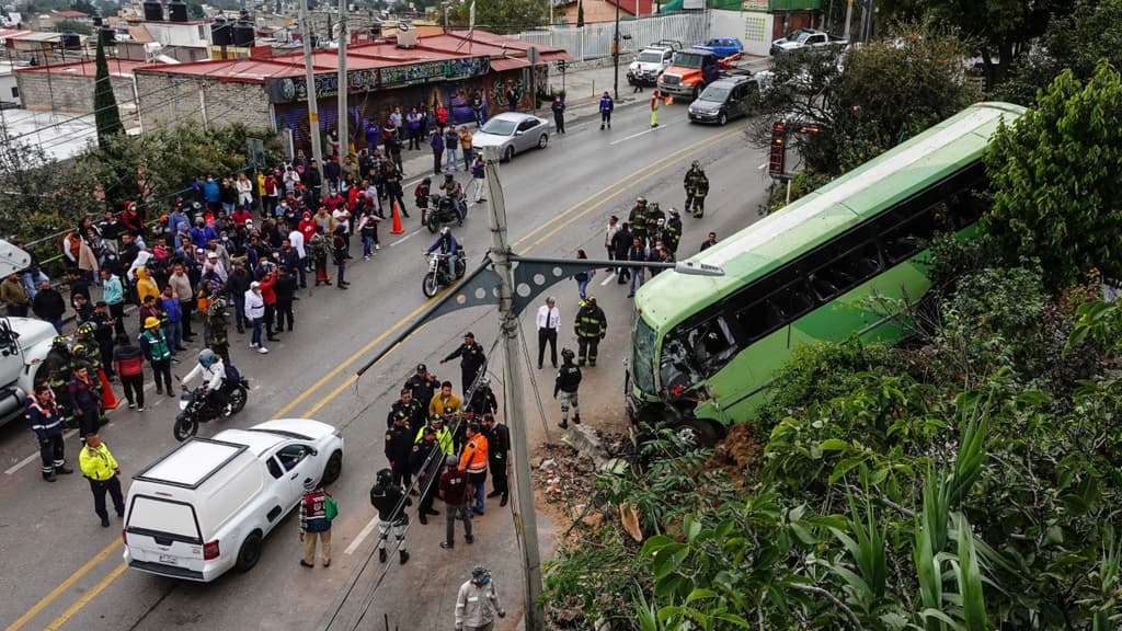 accidente del transporte público