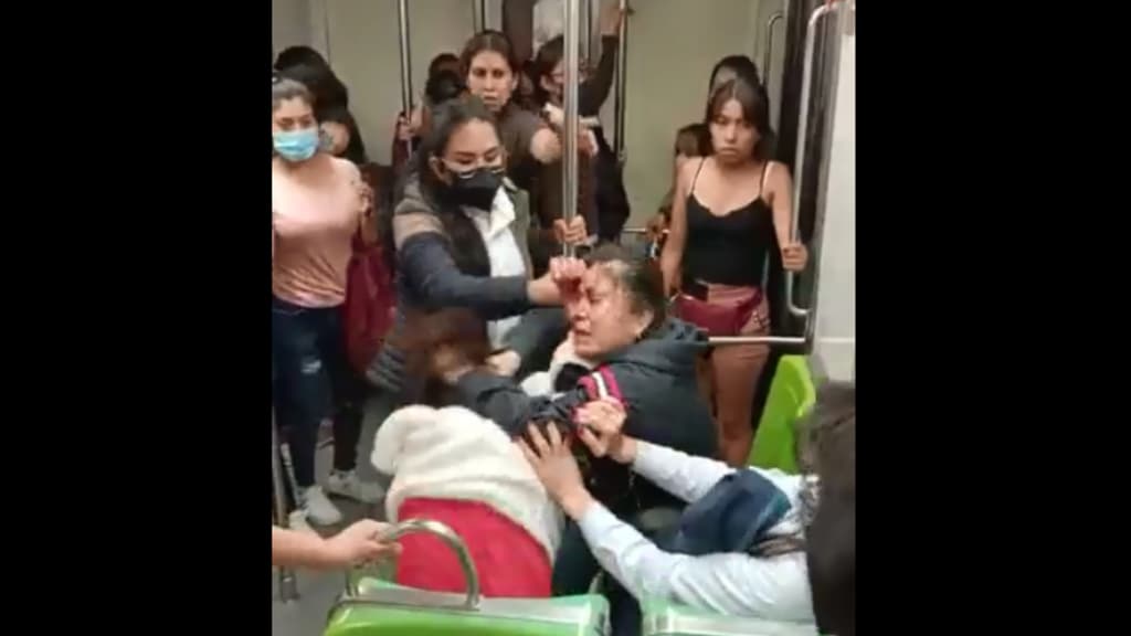pelea en el Metro de la CDMX