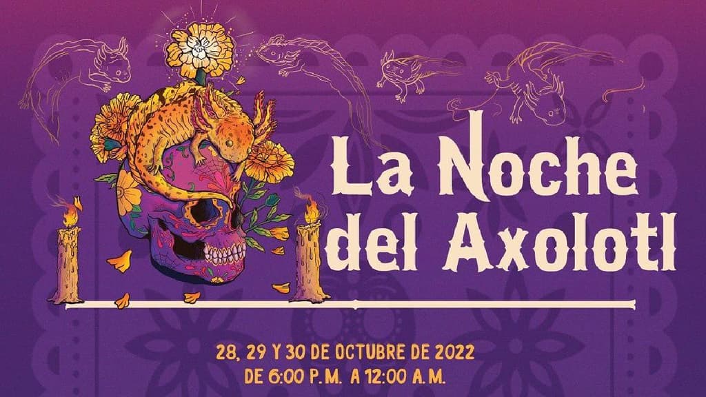 La noche del Axolotl dia de muertos