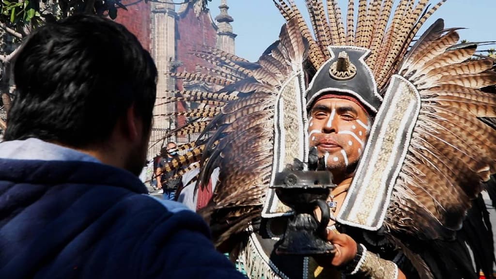 Baño de fuego en el Zócalo