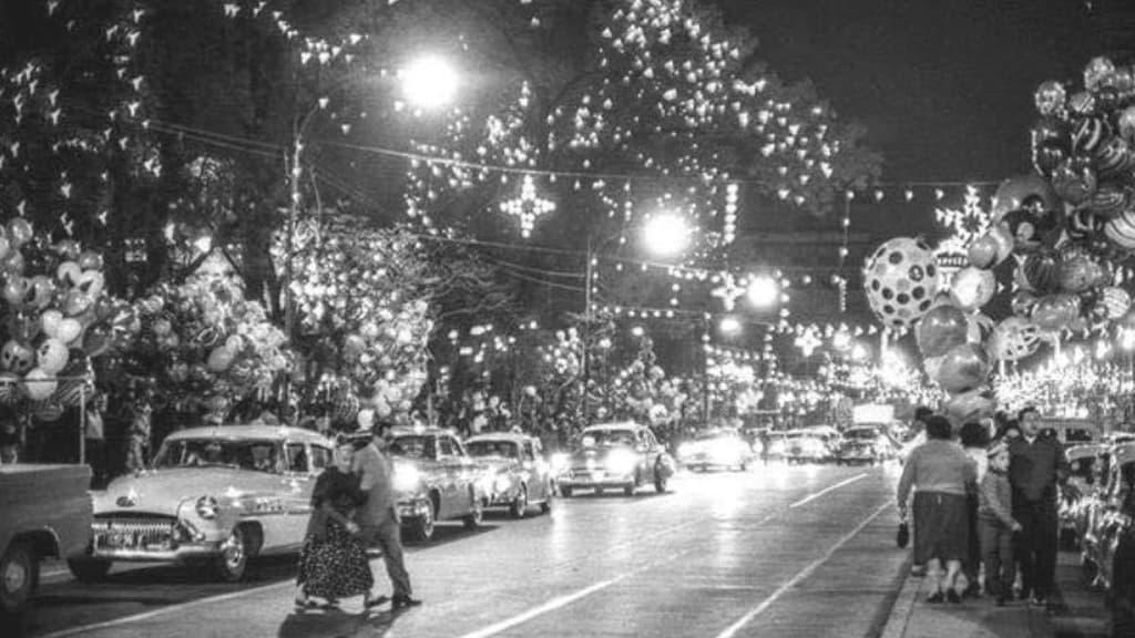 Así era la Navidad chilanga en la Alameda.