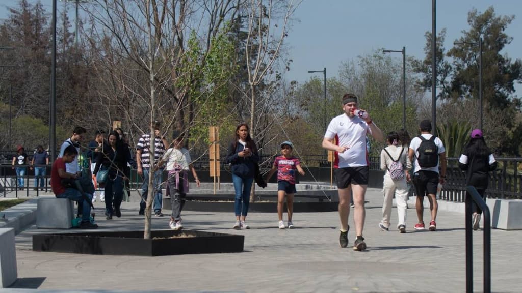 Carrera en la calzada flotante de Chapultepec