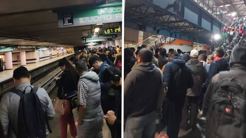 Retrasos en la Línea B del Metro de Ciudad Azteca a Buenavista