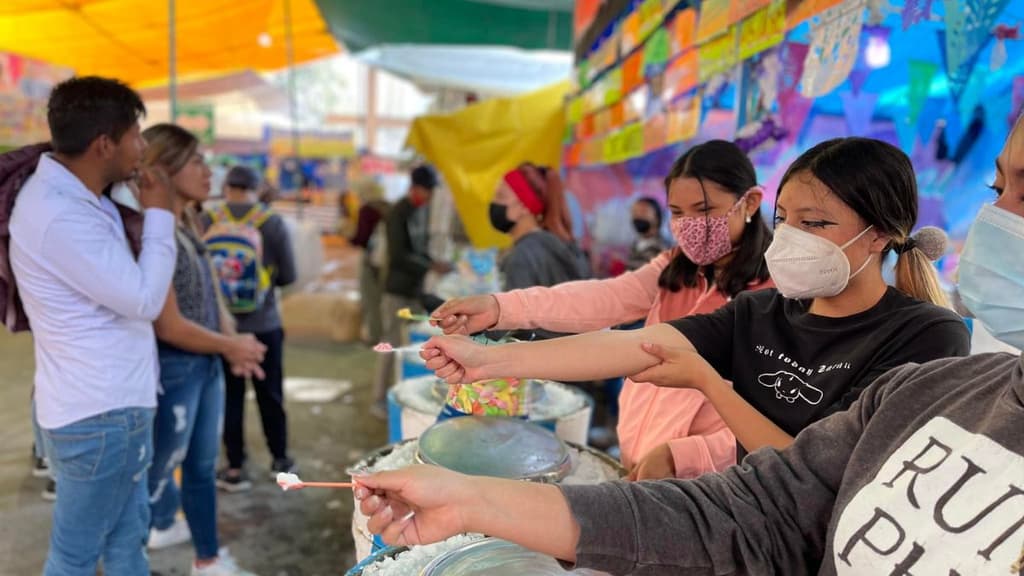 Feria de la nieve en Xochimilco 2023