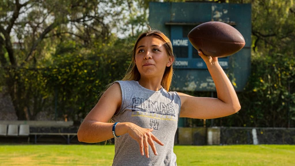 Andrea Martínez Pateadora de Pumas CU