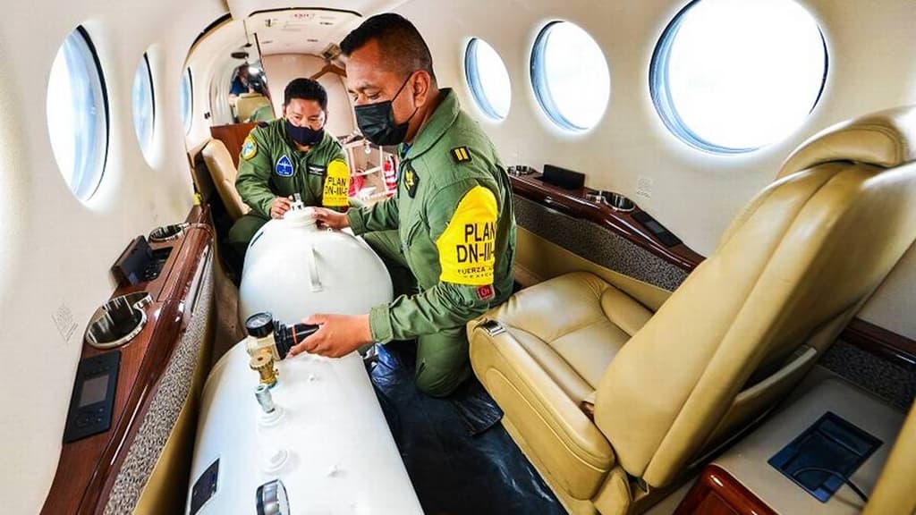 Bombardeo de nubes en CDMX