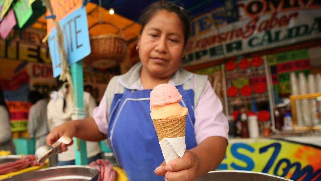 Feria de la nieve en Tláhuac