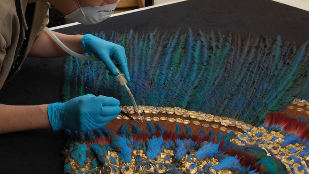 Penacho de Moctezuma en Viena.