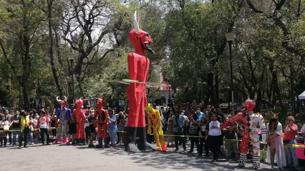 Quema de Judas en CDMX.