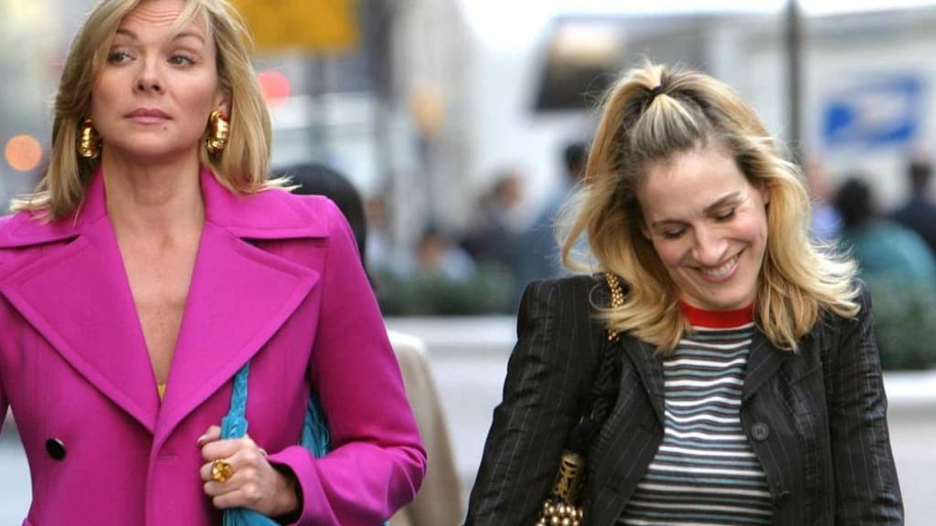 Kim Cattrall con Sarah Jessica Parker