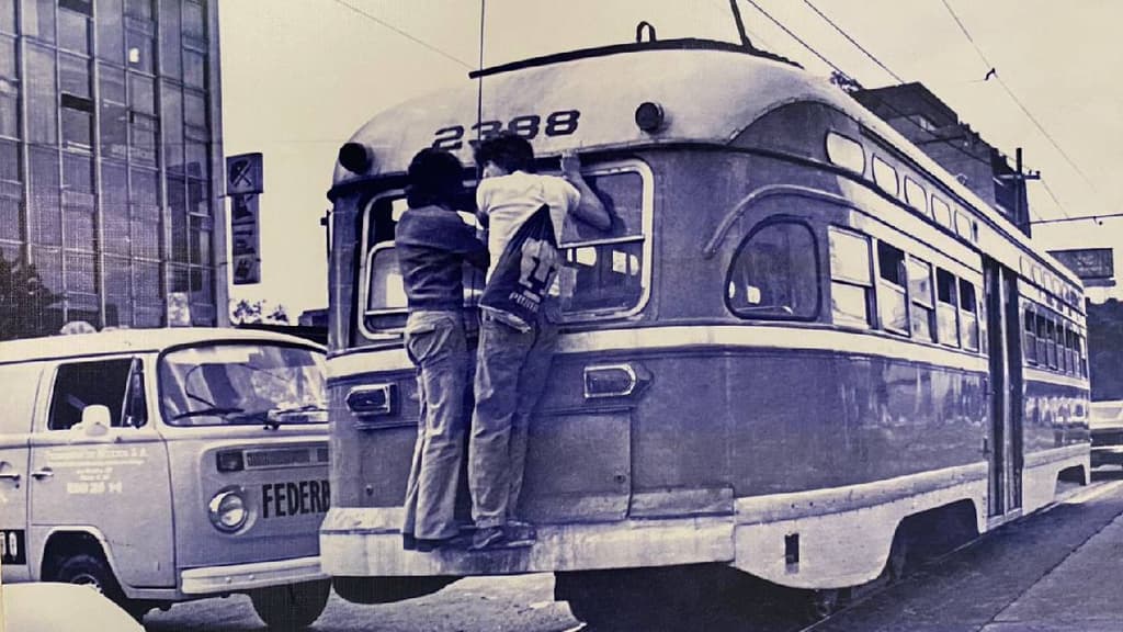Viajar de mosca en tranvías de CDMX